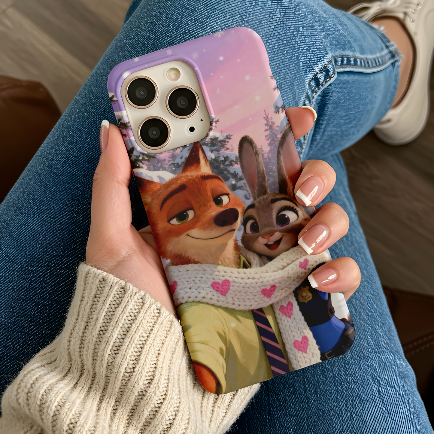 Zootopia Nick ve Judy Karakterli Sevimli Çizgi Film Kılıfı